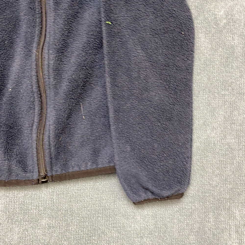 Nike Sportswear Fleece Jacket Boy 7L Navy Embroidered Swoosh Logo Classic Zip Up - Picture 3 of 13